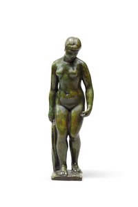 Stående ved draperiet af Aristide Maillol