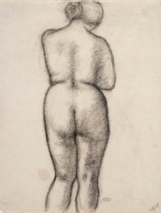 Kvindelig model, set fra ryggen af Aristide Maillol