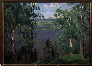 Grøn støj. Maleri af Arkadi (Arkady) Alexandrovich Rylov (1870-1939), olie på lærred