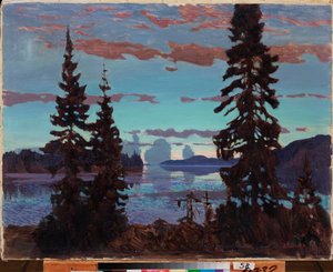 Søvnløs nat. Maleri af Arkadi (Arkady) Alexandrovich Rylov (1870-1939), olie på lærred