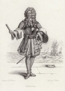 Portræt af Abraham Duquesne af Armand Guilleminot