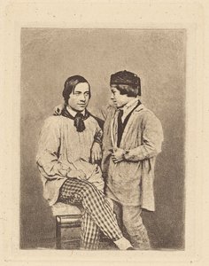 [Mand og dreng] af Armand Hippolyte Louis Fizeau