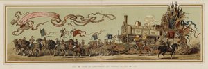 50 års jubilæum for de belgiske jernbaner af Armand Jean Heins