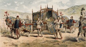 Kuld af en chatelaine, tid for hertugerne af Bourgogne, 15. århundrede af Armand Jean Heins