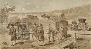 Sedan stol, tung vogn, vinaigrette og coupé, Østrigske Holland, 1700-tallet
