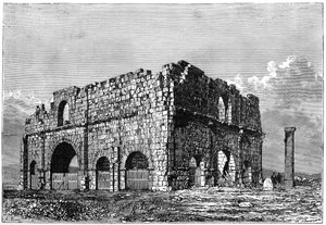 Ruinerne af prætoriet, Lambaesis, Algeriet, c1890