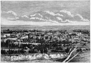 Udsigt over Blida, Algeriet, c1890 af Armand Kohl