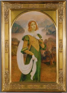 Prinsesse (tempera på træ)