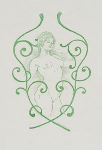 Hollandsk: Afsluttende vignet til Charles Baudelaire, Les Fleurs du Mal af Armand Rassenfosse
