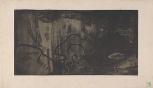 Decoration de Bretagne - Bretonnes au Bord de la Mer (Bretonsk dekoration - Bretonske kvinder ved havet) ca. 1894 (ætsning, akvatint og sukkerløft-akvatint) af Armand Séguin