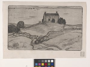 La Maison Du Pendu (Den hængte mands hus) (radering) af Armand Séguin