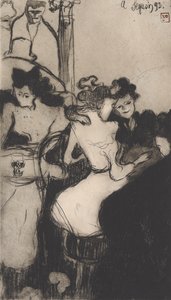 Le Bar (Baren) 1893 (blød jordætsning, akvatint og roulette)
