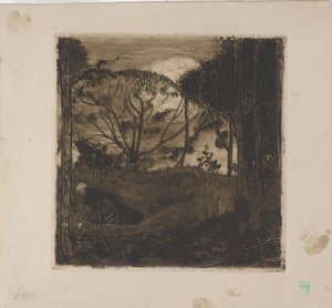 Le Soir (aften) eller La Glaneuse (Gleaner) 1893 (ætsning, akvatint, vask og roulette) af Armand Séguin