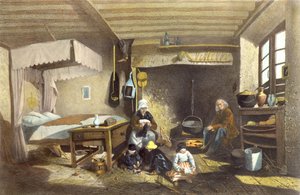 Interiør af et hus i Royat