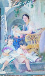 Familie under buerne