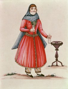 Armensk kostume ca. 1840 (wc på papir)