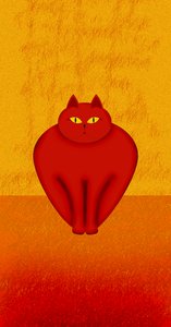 Rød-kat af Armin Mumper