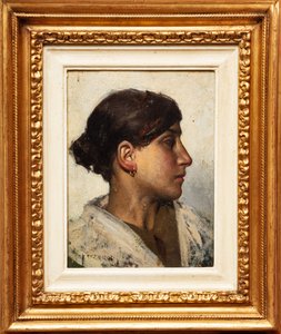 Commoner Woman (olie på panel)
