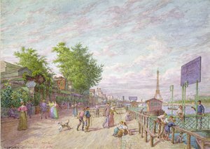 Quai du Point du Jour, Boulogne Billancourt, 1897 af Arnaud Durbec