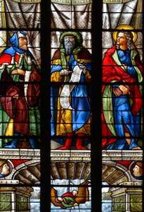 Jacob, Jonas og Sankt Markus - Glasmaleri i kapellet i Saint Anne, Arnaud de Moles (1470-1520) færdiggjort i 1513 - Cathedrale Sainte Marie d