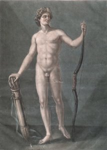 Apollo, den ideelle anatomi (mezzotint)