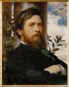 Selvportræt (maleri på lærred) af Arnold Bocklin