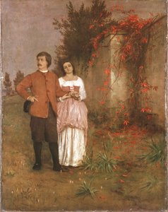 Arnold Böcklin sammen med sin kone af Arnold Böcklin