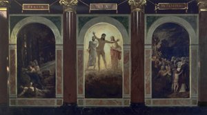 Fertur lux in tenebras (Udkast til Det Schlesiske Museum for Skønne Kunster i Wrocław) af Arnold Böcklin