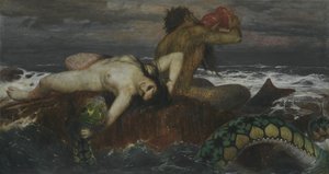 Tysk: Triton und Nereïde Triton og Nereide af Arnold Böcklin