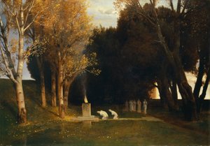 Hellig lund, 1882. af Arnold Böcklin