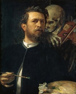 Selvportræt med Death Playing the Fiddle, 1872
