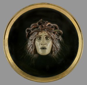 Skjold med ansigtet af Meduse, 1897 af Arnold Böcklin