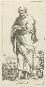 Personificeret evighed Eternity (titel på objekt) Enogfyrre stykker, flere Sinne-statuer (serietitel) af Arnold Houbraken