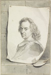 Portræt af David van der Plaes af Arnold Houbraken