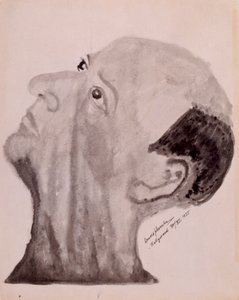 Arnold Schoenberg selvportræt - Hollywood 1923