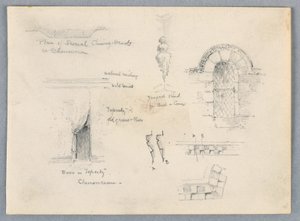 Arkitektoniske skitser fra Chenonceaux af Arnold William Brunner