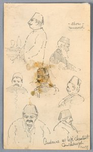 Publikum på Café i Konstantinopel af Arnold William Brunner