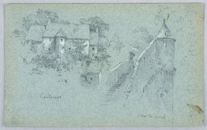 Coutance og Mont St. Michel af Arnold William Brunner