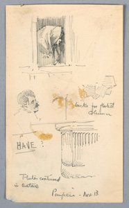 Skitser i Pompeji af Arnold William Brunner