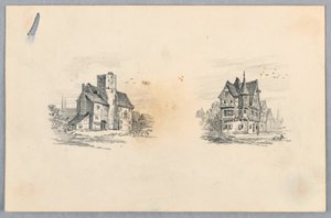 To Skitser af Huse af Arnold William Brunner