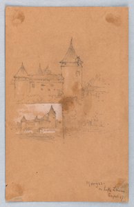 To skitser af Morges, Genevesøen af Arnold William Brunner