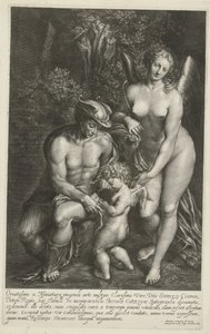 Merkur og Venus lærer Amor af Arnold de Jode