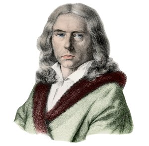 Portræt af Adelbert de Chamisso - Portræt af Adelbert von Chamisso (1781-1838), tysk forfatter