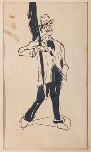 Af princip (tusch på papir) af Aroldo Bonzagni
