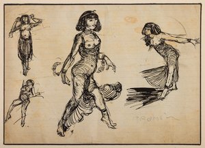 Salomè (tusch på papir)
