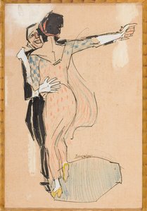 Tango (blandede medier på lærred)