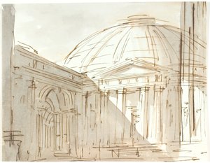 En rundbygning (Pantheon?)