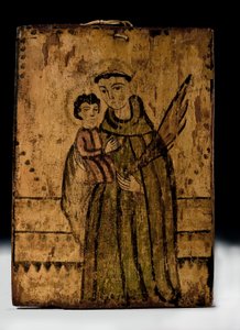 Sankt Antonius med Jesusbarnet af Arroyo Hondo Painter