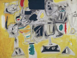 Landskab-Tabel af Arshile Gorky