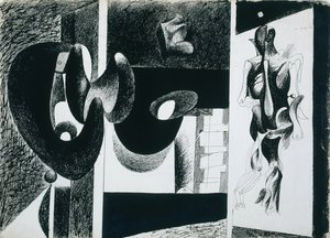 Nighttime, Enigma og Nostalgi af Arshile Gorky